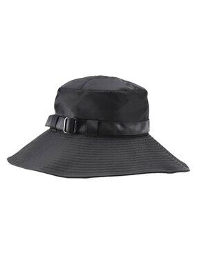ERIC JAVITS Black Kaya Packable Rain Hat